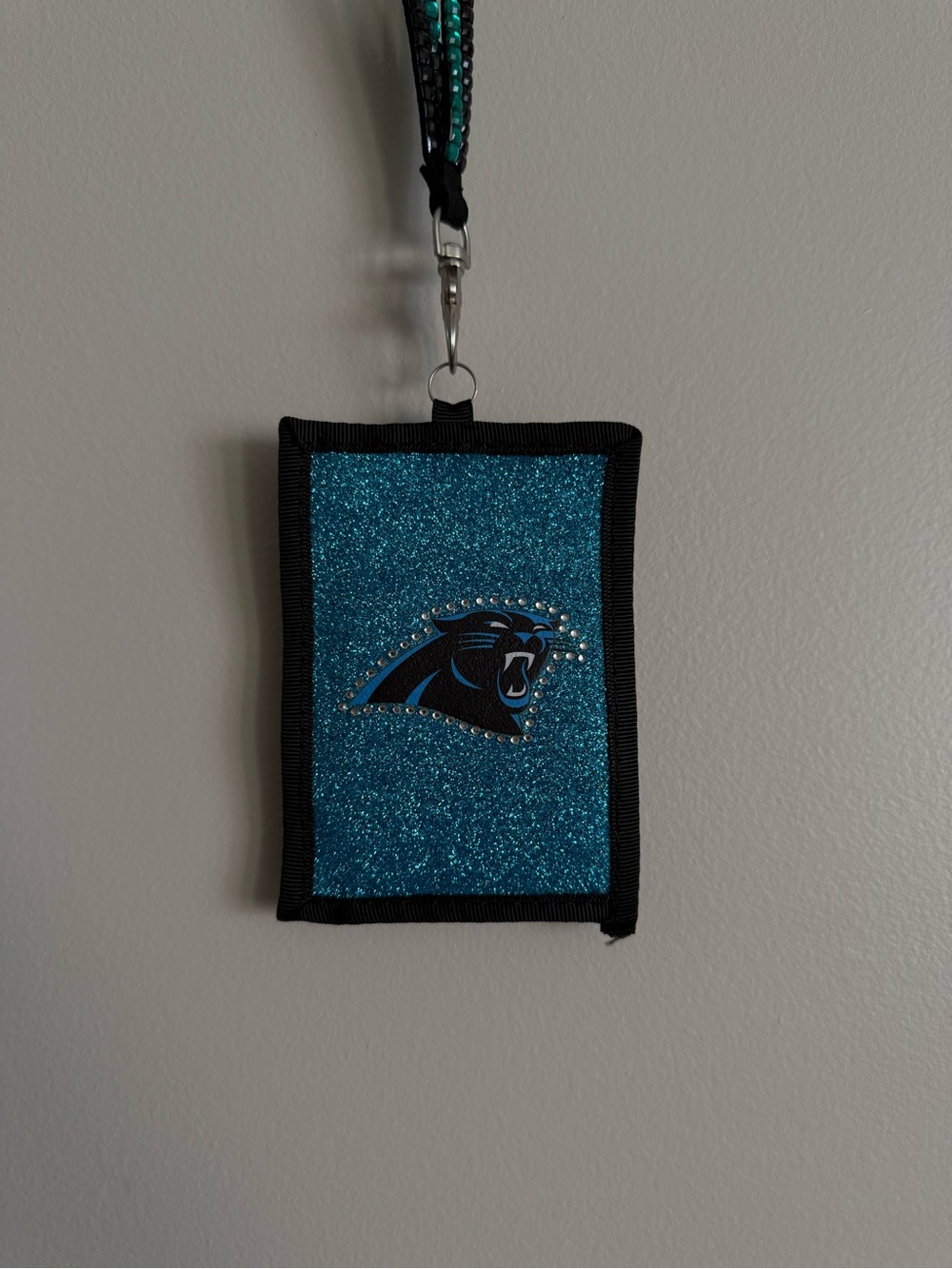 Sparkly Panthers Lanyard ID Holder
